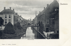 12286 Gezicht op de Stadshaven te IJsselstein, met links de hoek van de Walkade en de Havenstraat en rechts de ...